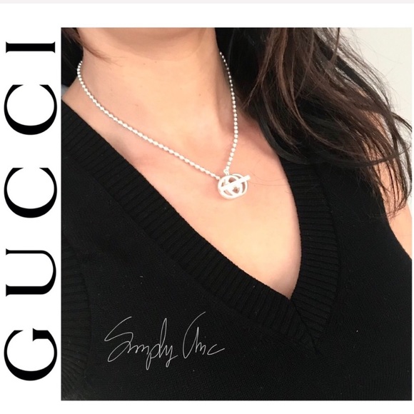 BRAND NEW authentic GUCCI Britt Double G necklace